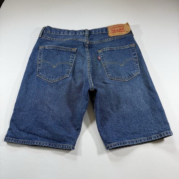 Levis 501 Regular Fit Workwear Classic 9” Inseam Jorts Shorts - Blue Mns 32 - Picture 2 of 12